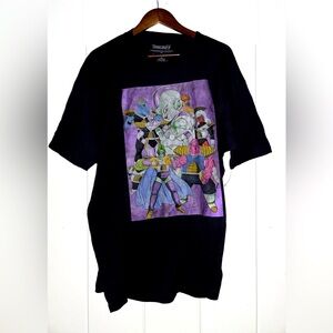 Dragon Ball Z Anime Frieza and‎ Disciples Characters Black Cotton Tee Shirt XL